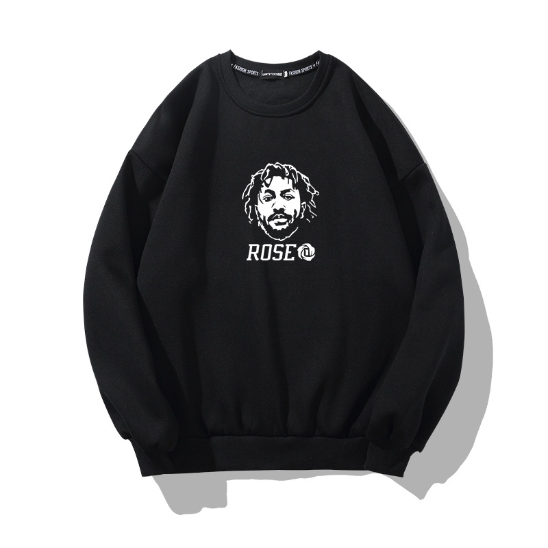 Áo Sweater Unisex HappyFamily Form Rộng ROSE Chất Cotton 100 Cao Cấp-3 Màu Trắng/Đen/Xám