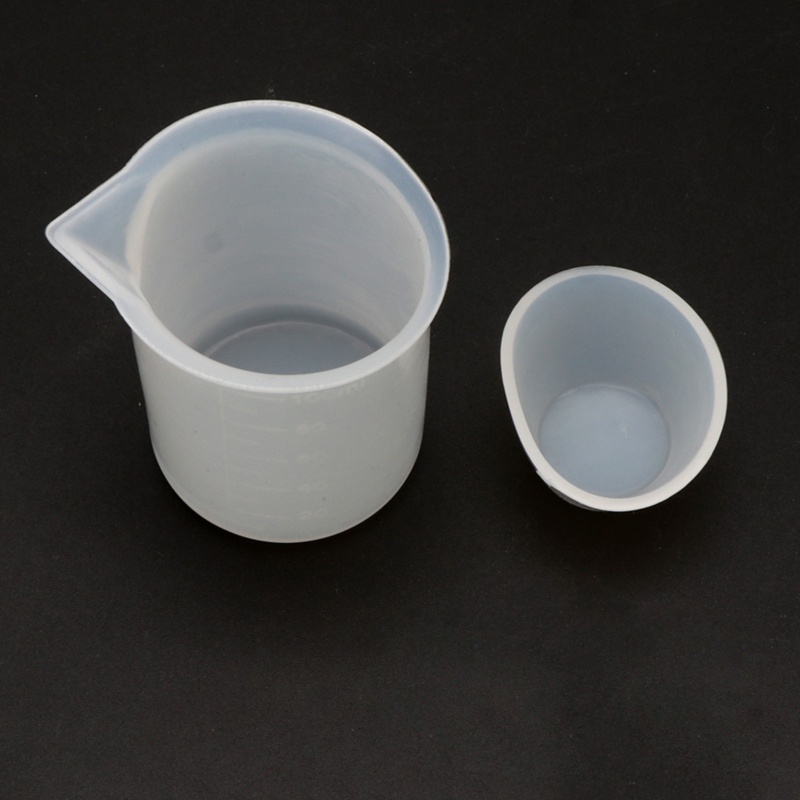 Bộ 12 Cốc Đong Silicone 100ml 20ml 10ml Chuyên Dụng Làm Trang Sức Resin UV DIY