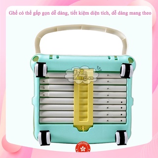 Ghế Ăn Dặm Cho Bé Có Bánh Xe – Ghế Chân Cao, Gấp Gọn, Điều Chỉnh Đa Năng, Giúp Bé Ngồi Ngoan Khi Ăn