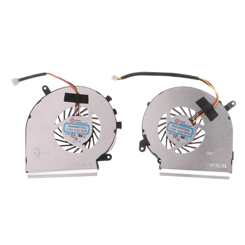 1 Cặp Quạt Tản Nhiệt 4pins Cho Laptop Msi Ge62Vr Gp62Mvr Gl62M