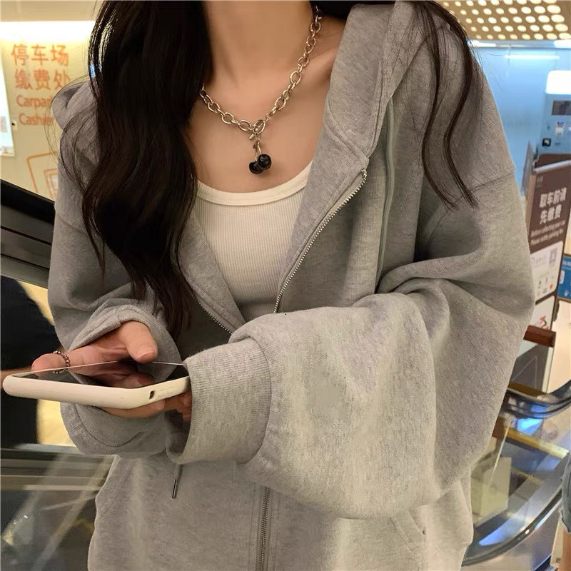 Áo Khoác Nỉ Hoodie logo ngựa Trơn Nam Nữ Ulzzang Unisex logo thêu, chất nỉ đanh [FREE SHIP].