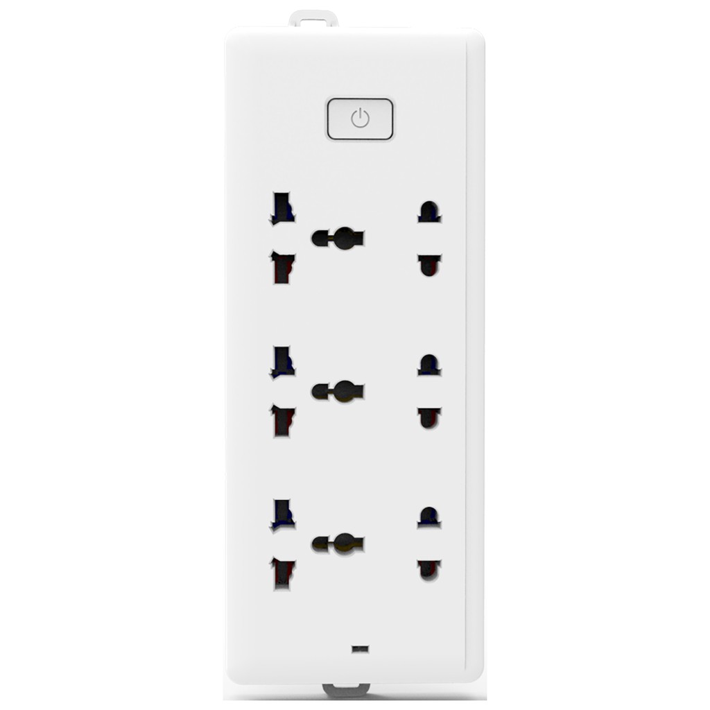 Ổ cắm điện đa năng chống giật, chống cháy DELI - 6 cổng-2,3 chấu, có công tắc - 2m/3m/5m - E18339-02/E18339-03/E18339-05