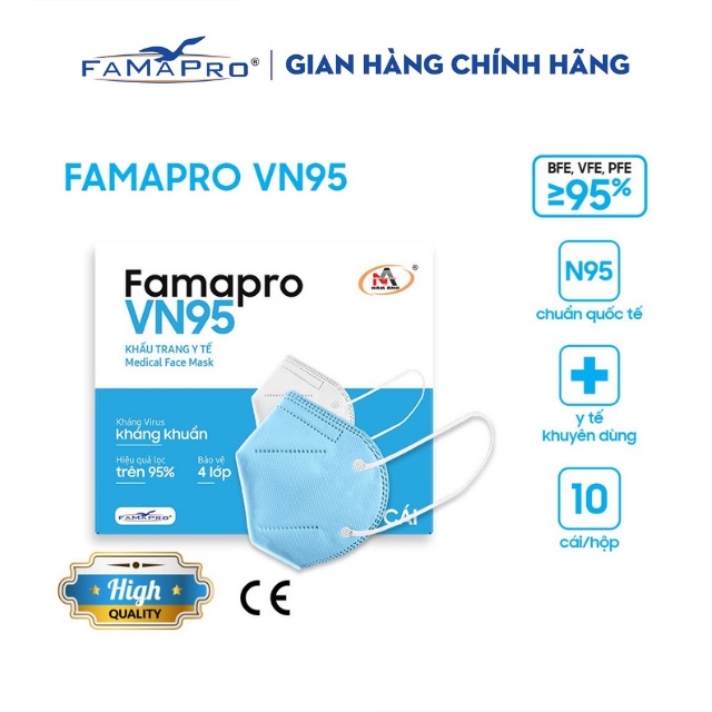 Ảnh Khẩu trang y tế kháng khuẩn cao cấp 4 lớp Famapro VN95 3