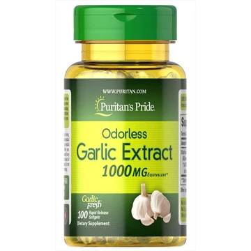 Viên uống dầu tỏi tăng cường miễn dịch, giảm cholesterol Puritan's Pride Garlic Oil 1000mg 100 viên