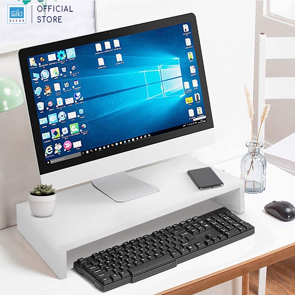 Mô tả Kệ Màn Hình Để Bàn Làm Việc Đơn Giản SIB Decor KDB23 - 1