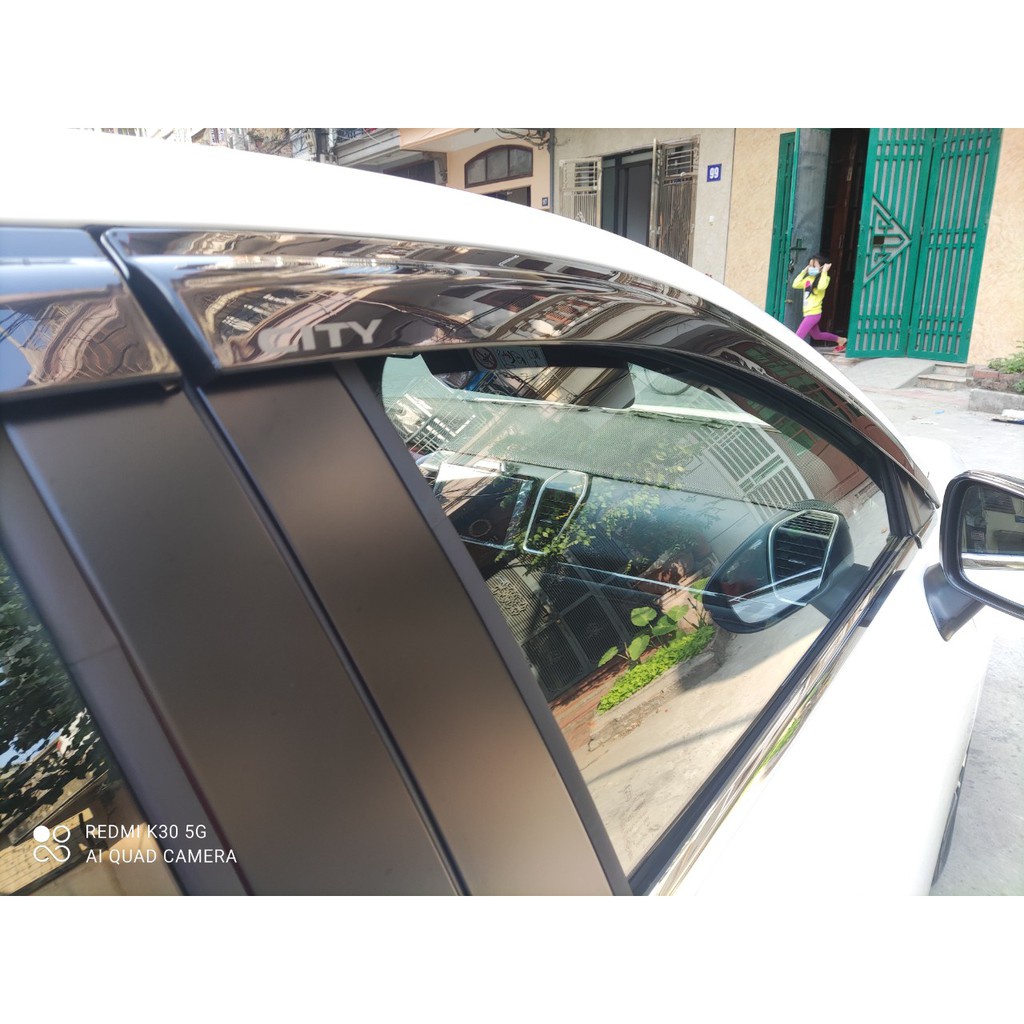 Vè che mưa xe Honda City 2015 - 2024, 2025 nhựa đen cao cấp - Giá 1 bộ