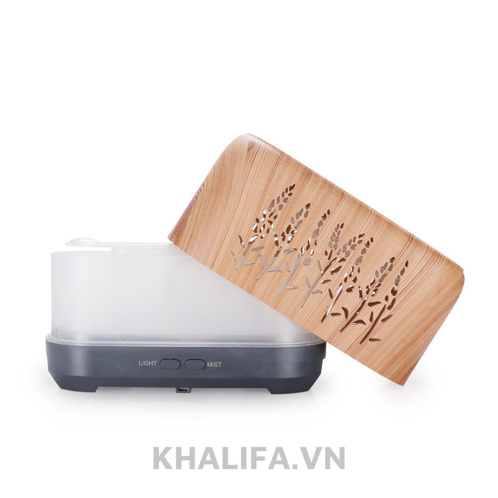 Máy Khuếch Tán Tinh Dầu Ngọn Lửa Khalifa Dung Tích 200ml Tạo Hơi Sương Tăng Độ Ẩm Tặng Kèm Tinh Dầu