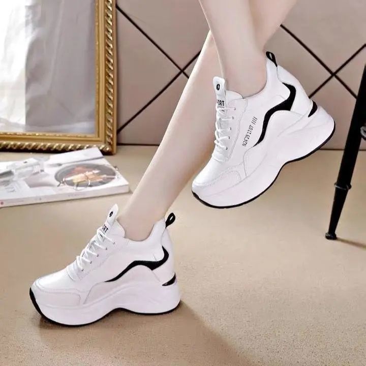Giày thể thao nữ, giày độn đế nữ, cao 8.5cm, FORM NHỎ ĐẶT TĂNG 1 SIZE, dễ vệ sinh khi bẩn