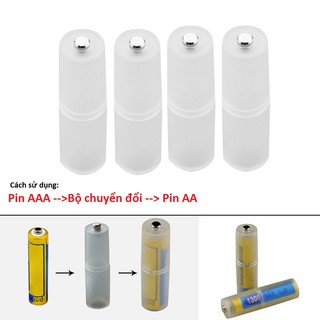 Combo 2 hộp chuyển đổi pin AAA sang AA - pin 3a sang pin 2a chuyên dụng