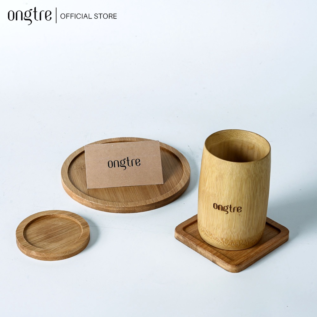 Lót Ly Mây Đan ONGTRE Tròn & Vuông 8-10cm - Đế Lót Cốc Thủ Công, Lót Ly Decor, Coaster Mây Tự Nhiên