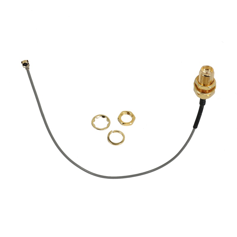 IPX / u.fl sang SMA Jack nữ vách ngăn cáp đuôi lợn Mini-PCI 15cm RF Assemblies Vàng