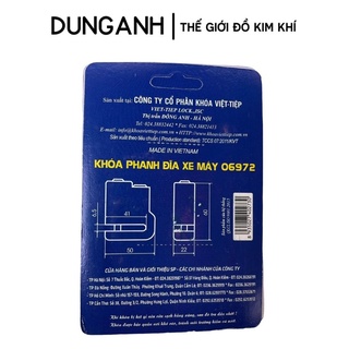 Khóa đĩa xe máy, khóa thắng đĩa xe Việt Tiệp chính hãng
