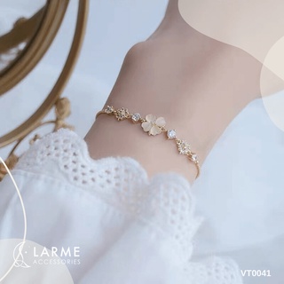 (Hoả tốc) Vòng tay nữ, lắc tay cỏ bốn lá may mắn nhẹ nhàng phong cách thanh lịch Larme Accessoires trendy 2025- VT0041