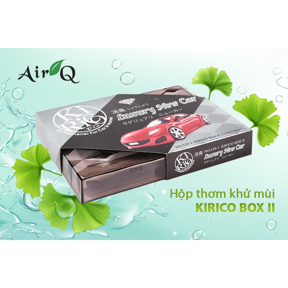 Hộp Thơm Khử Mùi AIRQ Kirico Box II No.2391 Luxury New Car 160g