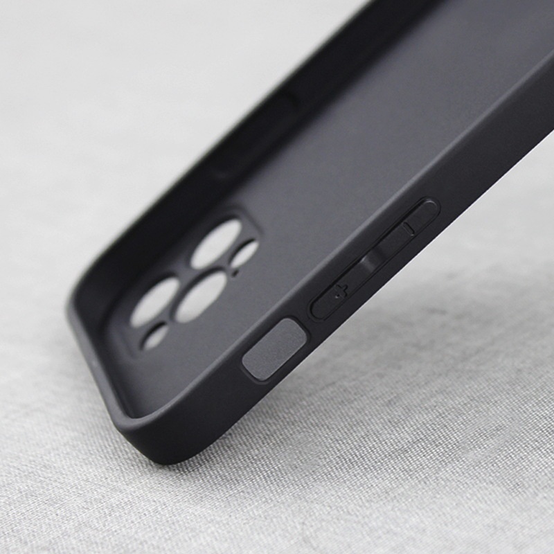 Ốp lưng Iphone đen silicon dẻo cạnh vuông cho iphone 7/7plus/8/8plus/x/xr/xs/11/12/pro/max/plus/promax