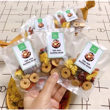 Combo 20 gói Trà hoa dưỡng nhan 6 vị kỷ tử, hoa cúc, hoa hồng, long nhãn, táo lát, hoa nhài
