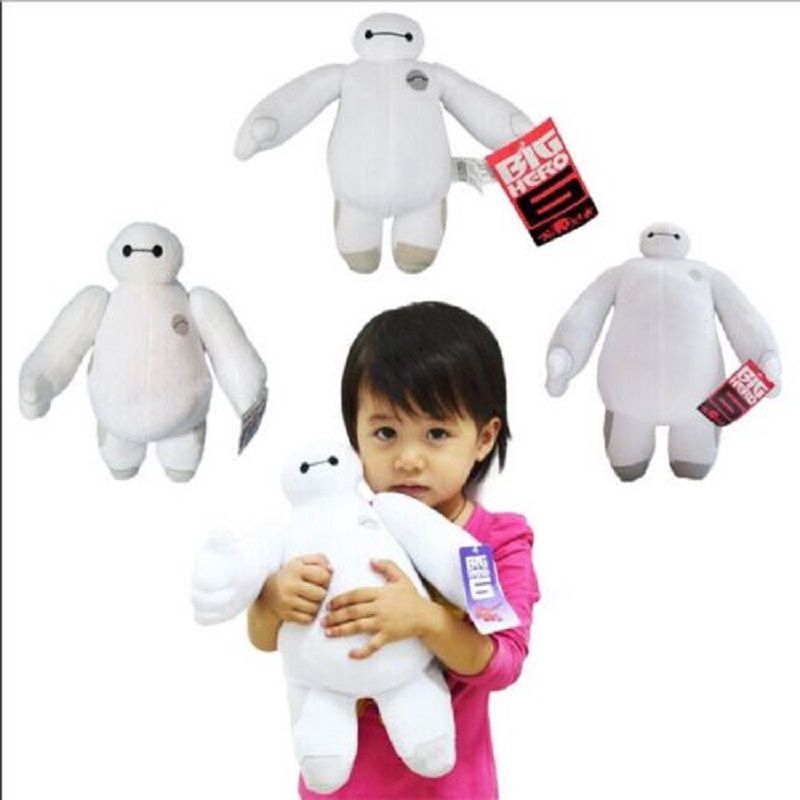 Mới Trắng BIG HERO 6 BAYMAX ROBOT Sang Trọng Đồ Chơi Nhồi Bông Búp Bê Trẻ Em