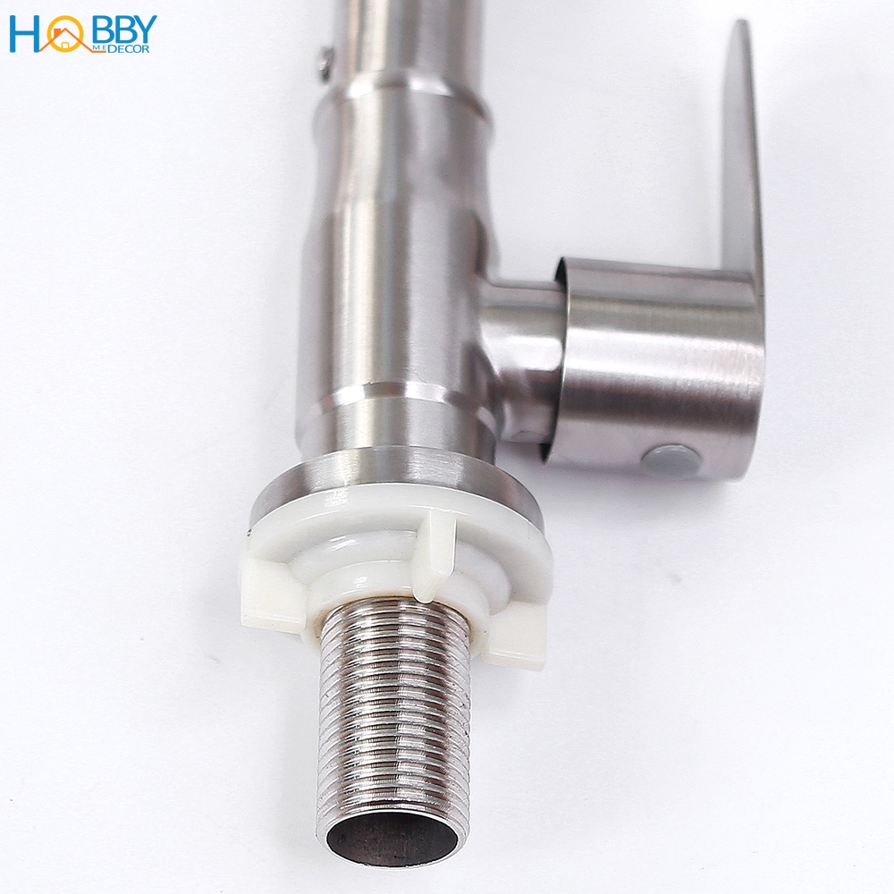 Ảnh Vòi rửa chén bát lạnh gắn chậu inox 304 xoay tròn Hobby home decor RL1 3
