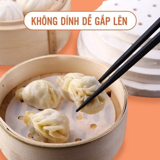 Set 100 Tờ Giấy Nến Đục Lỗ, Giấy Nến Tròn Lót Xửng Hấp, Nồi Chiên Không Dầu, Hấp Bánh Bao 88288