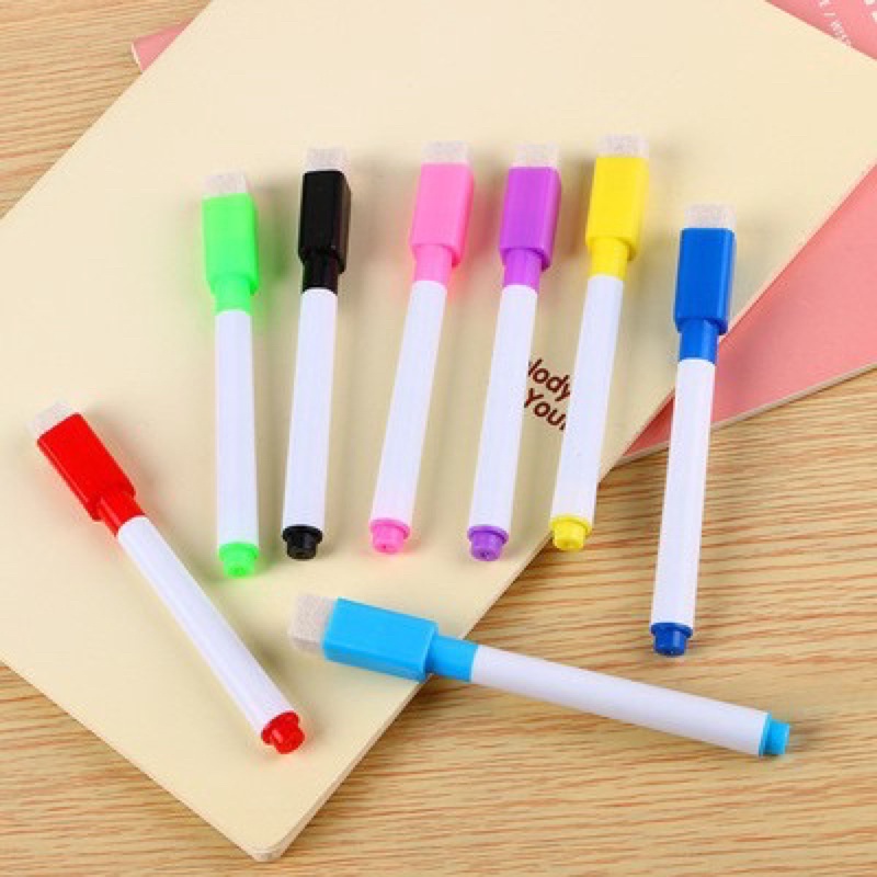 Combo 10c Bút Dạ mini Viết Bảng Có Đầu Xóa Được | Shopee Việt Nam