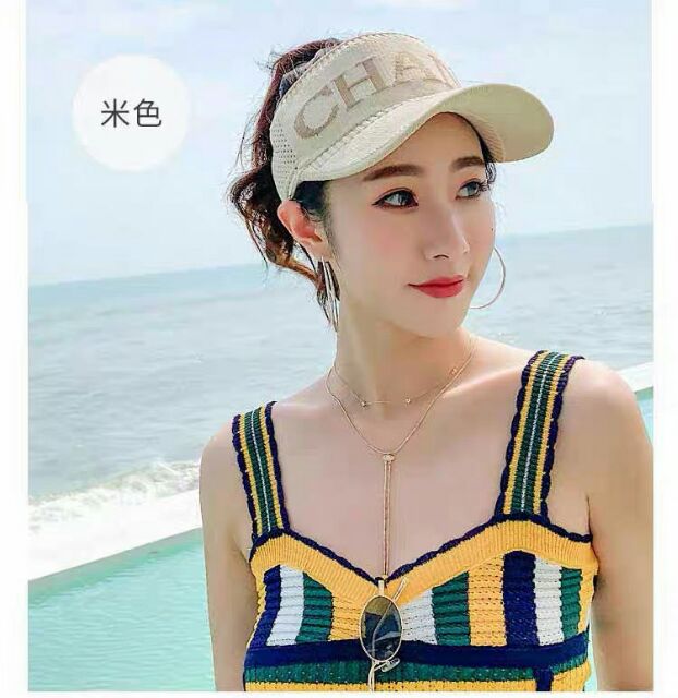 (Xả Kho ) Mũ nửa đầu - mũ lưỡi trai nữ kiểu dáng thể thao siêu hot mùa hè