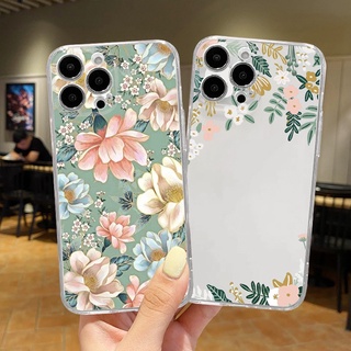 Ốp Hoa Tươi Nhỏ Cho IPhone 16 15 14 13 12 11Pro 14 13 12 11ProMax 14Plus 6 / 6s 6Plus / 6sPlus 7Plus / 8Plus X / XS XR XsMax 7 / 8 / SE 2020 Vỏ Mềm TPU QMZT