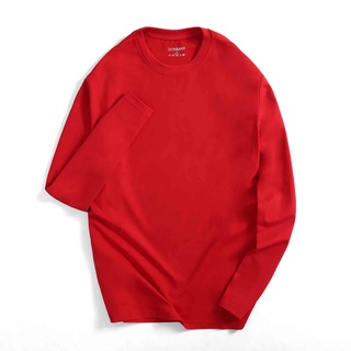 Áo thun cổ tròn tay dài Kboy Chất cotton co giãn 4 chiều, trơn mát , phù hợp mặc hằng ngày - AT20