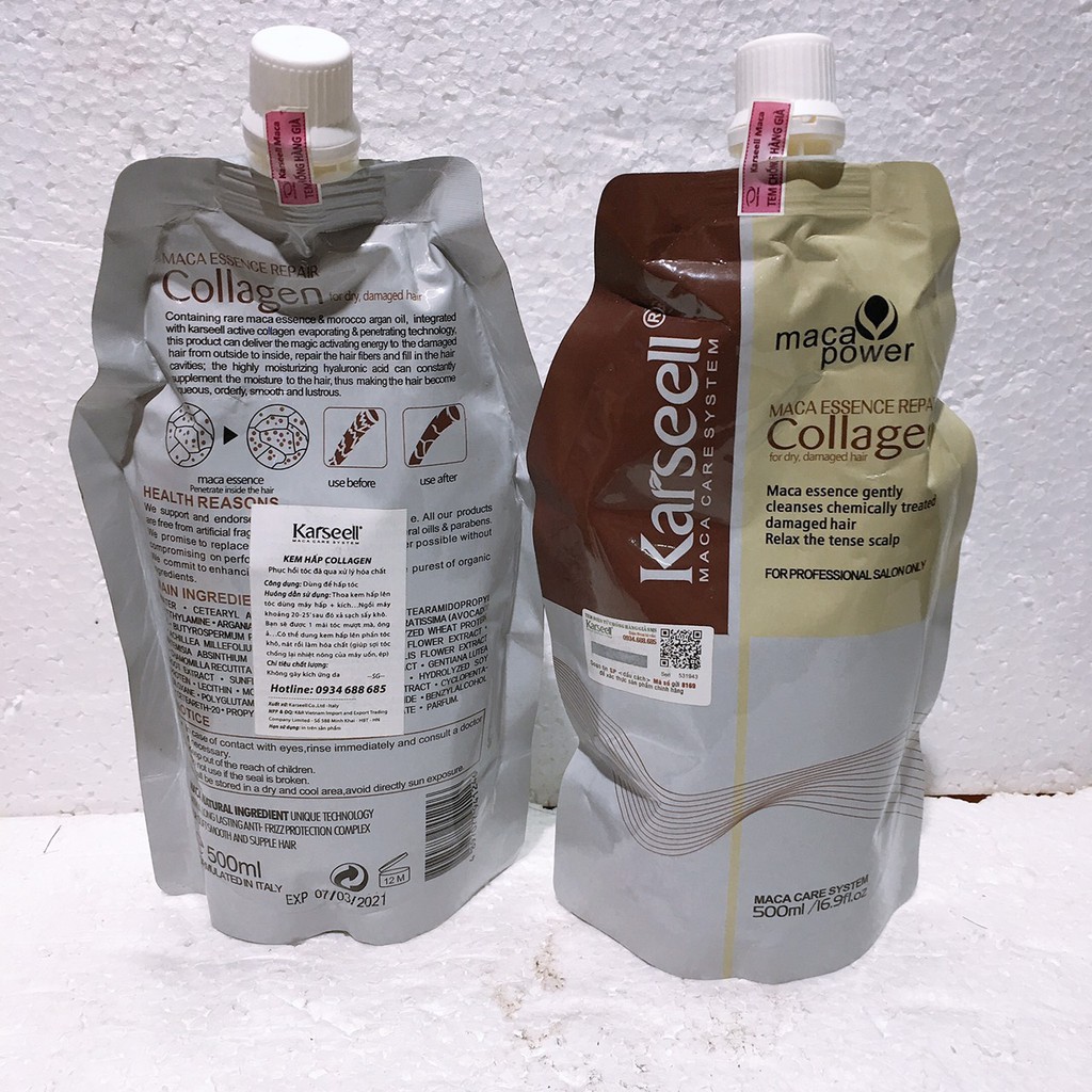 Ủ tóc Karseell Maca Collagen - Halo Cosmetics - Cửa hàng mỹ phẩm chính hãng  tại Pleiku