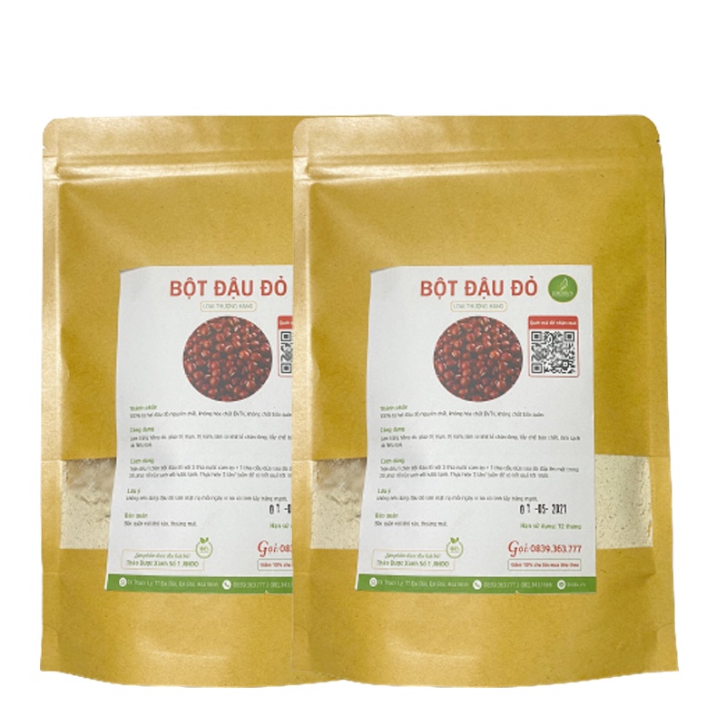 Bột đậu đỏ thượng hạng JINDO 1kg tác dụng hỗ trợ trắng da, mịn da cho phái đẹp