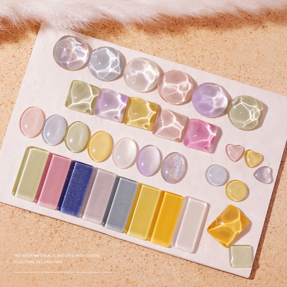 Ảnh Set 40 Thẻ Màu Trong Suốt Trưng Bày Lọ Sơn Móng Tay 3