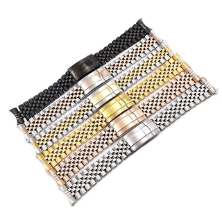 Dành Cho Rolex 36mm Datejus Dây Đeo Đồng Hồ 19mm 20mm Cong End Vít Liên Kết 316L Thép Không Gỉ Năm Thánh Vòng Tay Ban Nhạc