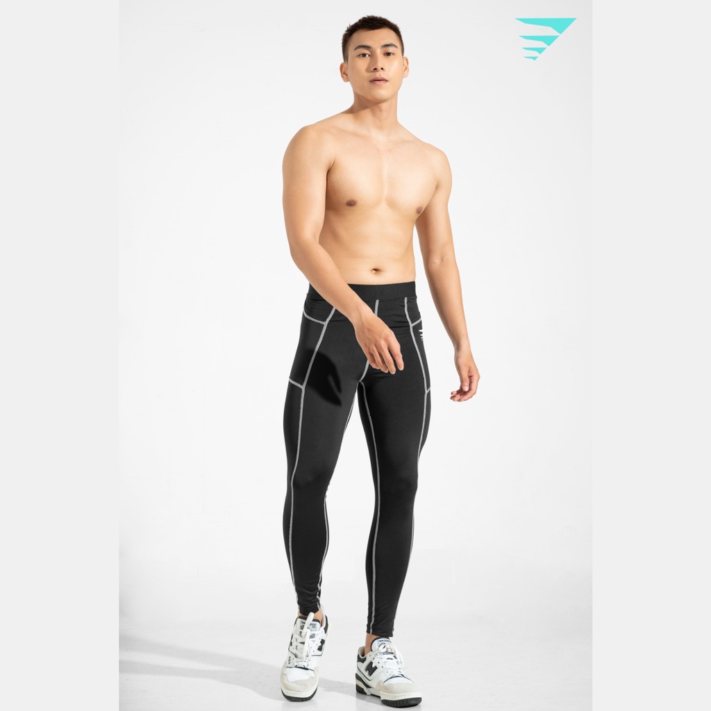 Quần legging dài thể thao giữ nhiệt nam Fitme Combat  nam tính hỗ trợ bó cơ trong tập gym đạp xe bóng rổ QDGN