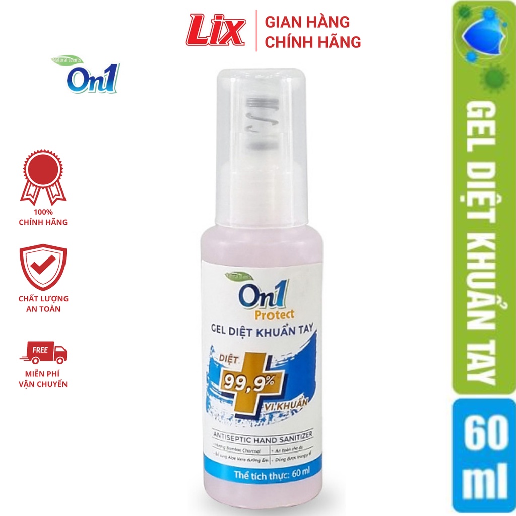 Gel rửa tay khô On1 sạch vi khuẩn hương Bamboo Charcoal C0101 dung tích 60ml -  Lixco Việt Nam