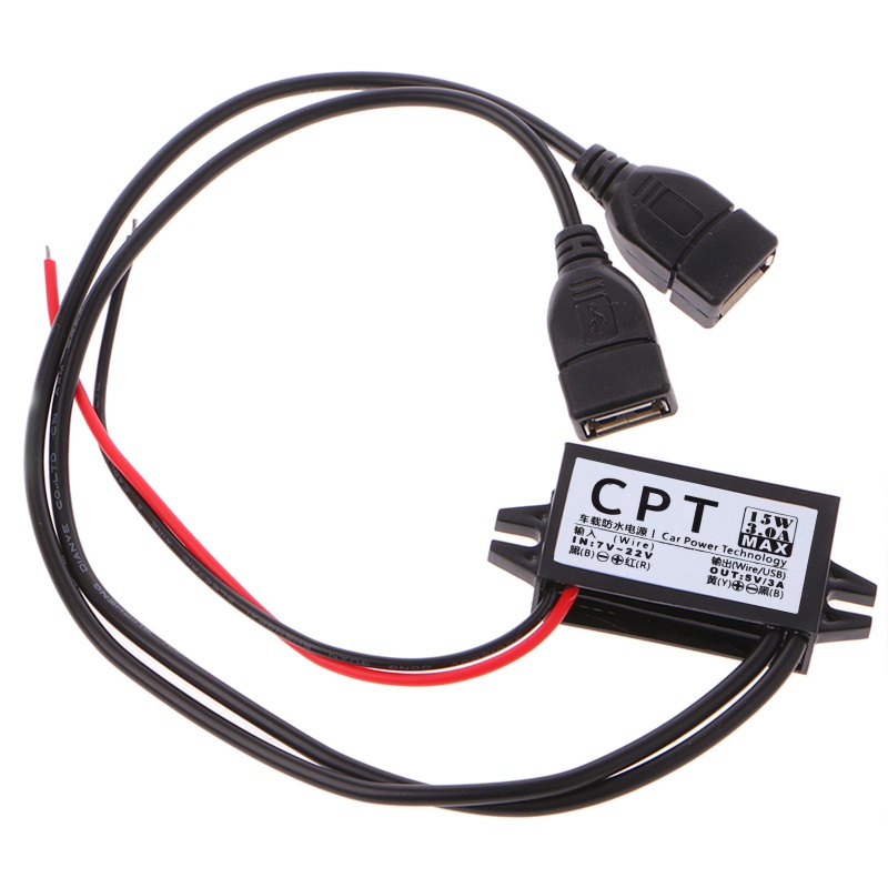 Pealike DC-DC 12V sang 5V 3A 15W Bộ Chuyển Đổi Nguồn Điện Ô Tô Micro Mini USB Bộ Điều Chỉnh Đầu Ra Adapter Màn Hình Led Power S