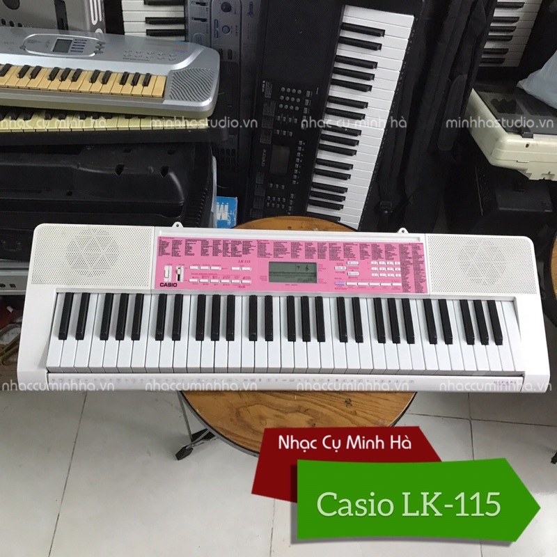 Đàn Organ Casio LK-115, đã qua sử dụng, phím cảm ứng đèn Led, âm thanh  tuyệt hay