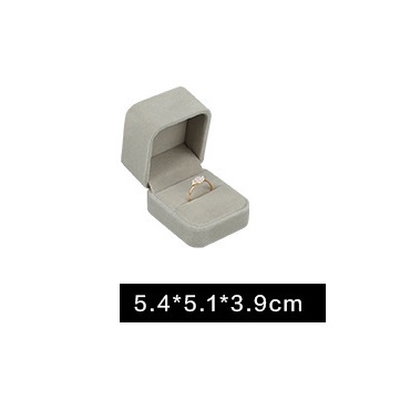 Hộp đựng trang sức lót nhung, quà tặng, bảo quản trang sức, nhẫn đôi cưới, dây chuyền, khuyên tai Gemy Silver H2