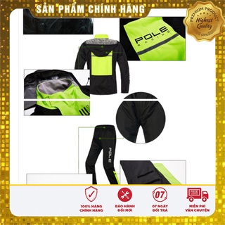Bộ quần áo mưa Pole Racing 2 lớp xuất Hàn Quốc