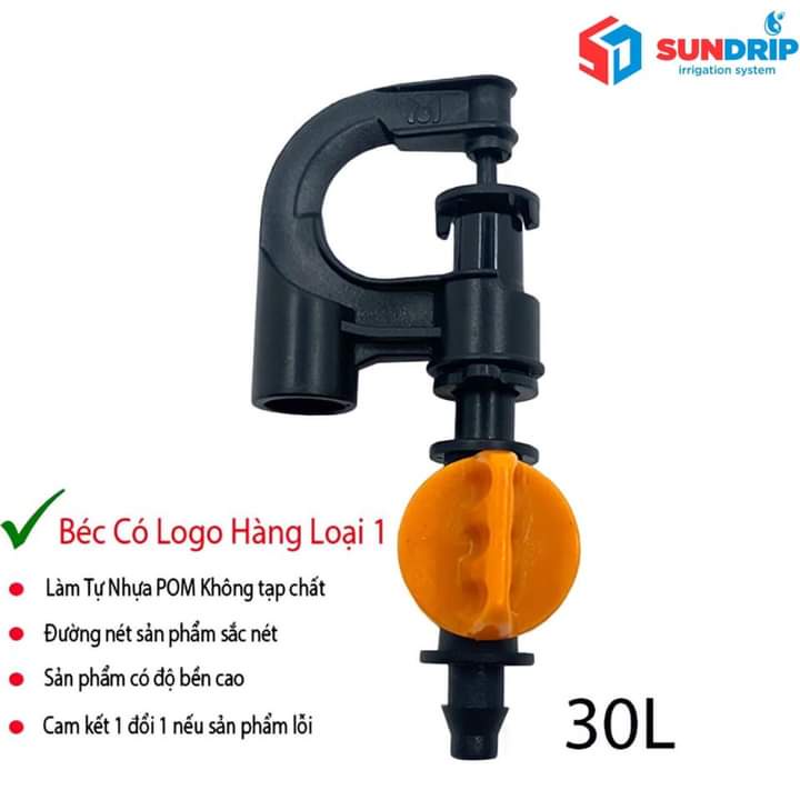 10 Béc Phun Mưa Tưới Cây G5 Cải Tiến Tưới Gốc Chống Côn Trùng (kèm van)- Tưới dừa, lan, cây cảnh