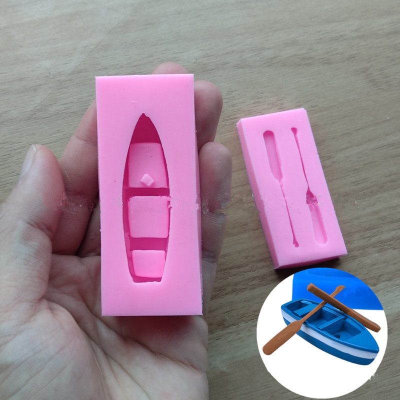 [SUIT] Khuôn silicon chèo thuyền thuyền cho khuôn đúc nhựa lớn DIY UV Expoy