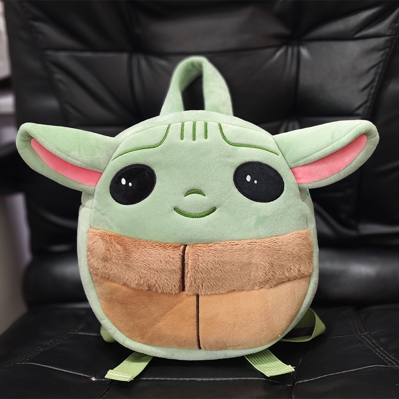 8.6in Disney Baby Yoda Plush Backpack Star Wars Anime Figures Doll School Bag Cute Backpack Toys Gift For Children