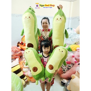 GỐI ÔM TRÁI BƠ NHỒI BÔNG SIÊU DÀI