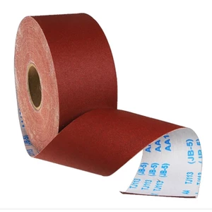 Nhám vải JB5 khổ 10 cm, giấy giáp vải đỏ AA cuộn 40 mét đủ loại hạt