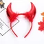 KIN Retro Quỷ Bò Sừng Băng Đô Phụ Kiện Ác Halloween Trang Phục Hóa Trang Đảng