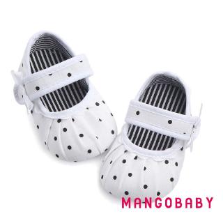 ♬Mg♪-Hot Sale Sơ Sinh Bé Gái Vải Cũi Giày Đế Mềm Chống Trơn Trượt Giày