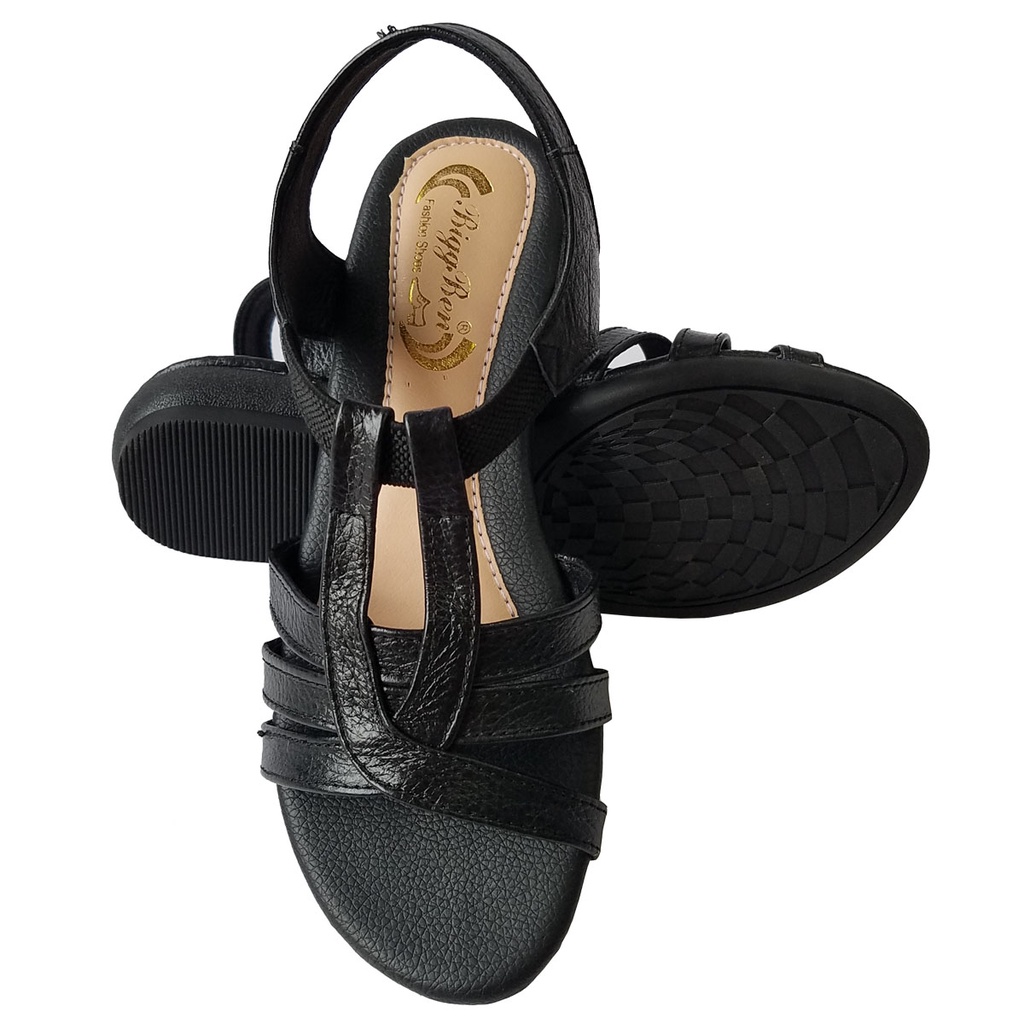 Giày Sandal Nữ Quai Ngang Da Bò Thật BIGGBEN HKD547