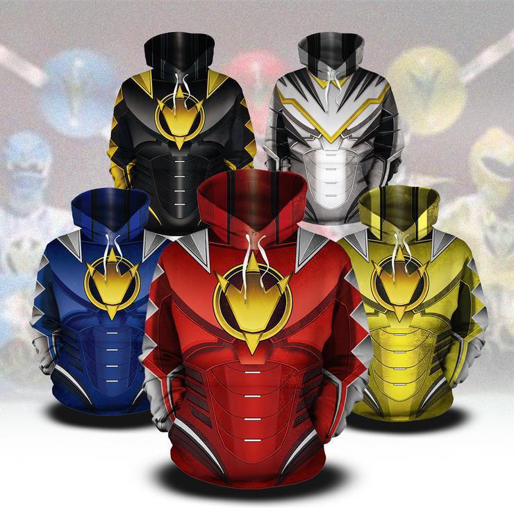Áo Hoodie Super Sentai unisex Áo len thời trang Áo khoác ngoài in 3D