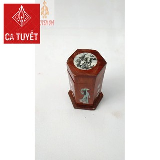 Lọ tăm bằng gỗ áo dài thướt tha