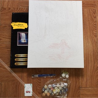 Tranh tô màu số hóa Madoca có khung 40x50cm Khúc nhạc thần tiên T354