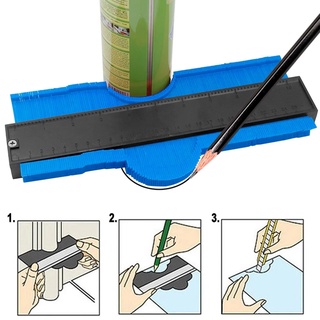 250mm / 120mm Hồ Sơ Đo Đường Viền Thước Shaper Không Đều Đường Viền Thước Radian Thước Đa Dạng Hình Thước Sao chép Thước Vòng Cung Thước