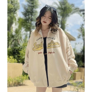 ÁO KHOÁC DÙ IN FORM RỘNG THỜI TRANG UNISEX GENZ NAM NỮ ĐỀU MẶC ĐƯỢC PHONG CÁCH HÀN QUỐC HIYU FASHION